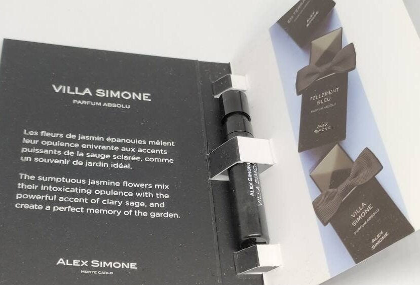 Alex Simone Villa Simone 精纯香水 1.2 毫升 0.04 液量盎司盎司。官方香水样品