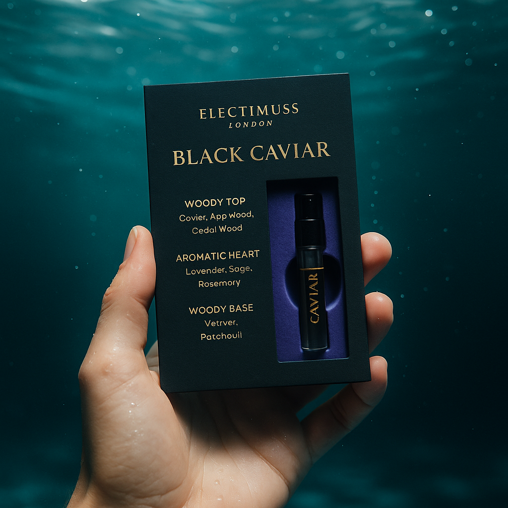 Electimuss London Black Caviar 1.5ml 0.05 液体盎司官方香水样品 Electimuss London Black Caviar 1.5ml 0.05 液体盎司官方香水样品