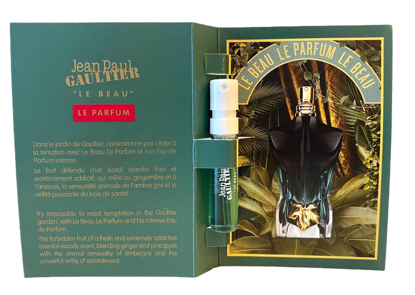 Jean Paul Gaultier Le Beau Le Parfum Intense 官方香水小样,Jean Paul Gaultier Le Beau Le Parfum Intense 香氛测试仪