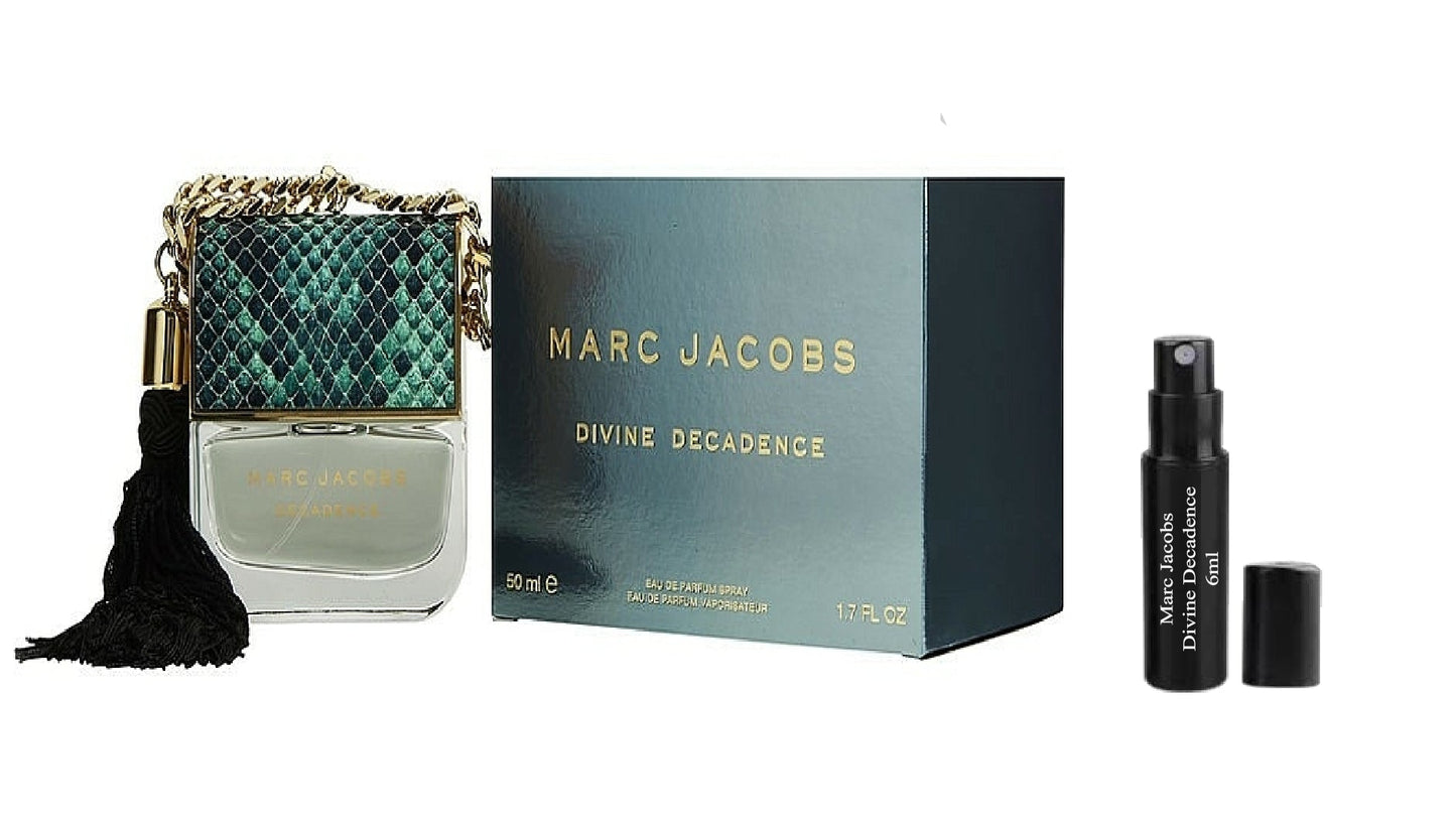 MARC JACOBS 神圣颓废 6ml 0.20 fl.盎司 官方香水样品, Mostră de parfum MARC JACOBS DIVINE DECADENCE 6ml 0.20 fl.盎司,MARC JACOBS DIVINE DECADENCE 12 毫升 0.41 液量盎司盎司vzorek parfému,MARC JACOBS DIVINE DECADENCE 12ml 0.41 fl.盎司δείγμα αρώματος