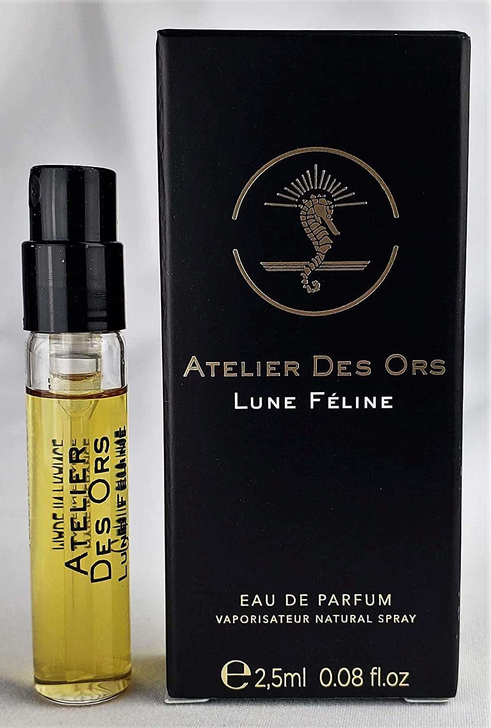 Atelier Des Ors Lune 猫科动物香水 2.5 毫升 0.08 液体盎司盎司。 amostra oficial de 香水，Atelier Des Ors Lune 猫科动物香水 2.5 毫升 0.08 液体盎司盎司。 官方香水样品, Mostră oficială de parfum Atelier Des Ors Lune Feline 2.5ml 0.08 fl.盎司，Atelier Des Ors Lune 猫科动物香水 2.5 毫升 0.08 液体盎司盎司。官方香水，A