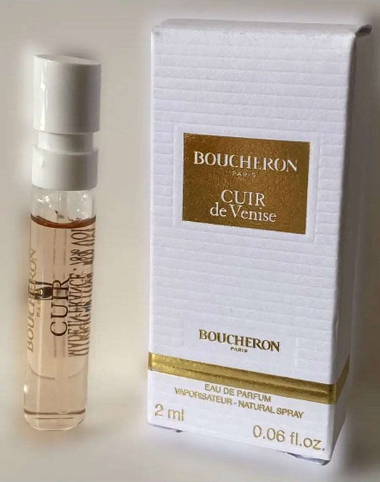 Boucheron Cuir de Venise 2ml 0.06 fl.盎司。官方香水样品，Boucheron Cuir de Venise 2ml 0.06 fl。盎司。官方香水样品