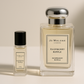 Jo Malone Raspberry Ripple 6ml 香水样品与 100ml 瓶装 Jo Malone Raspberry Ripple 香水放在一起