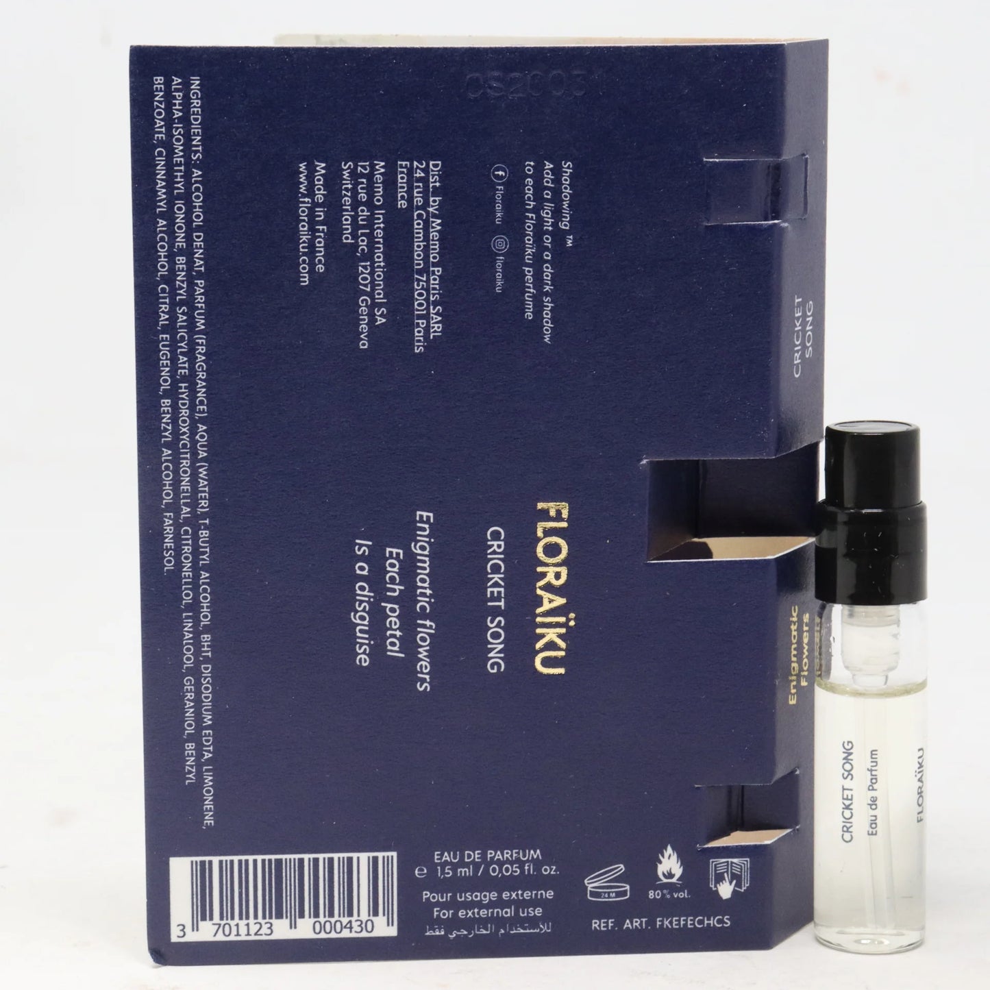 Floraiku Cricket Song 香水官方样品 1.5ml