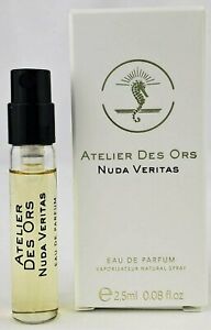 Atelier Des Ors Nuda Veritas 2.5 毫升 0.08 液体盎司盎司。 Offizielle Parfümprobe, Atelier Des Ors Nuda Veritas 2.5ml 0.08 fl.盎司。官方 Parfymprov，Atelier Des Ors Nuda Veritas 2.5ml 0.08 fl。盎司。 Atelier Des Ors Nuda Veritas 官方香水 2.5 毫升 0.08 液量。盎司。官方香水，Atelier Des O