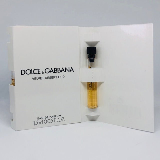 Dolce & Gabbana 天鹅绒沙漠沉香 1.5 毫升 0.05 液量盎司盎司Dolce & Gabbana 的 échantillon de parfum officiel，天鹅绒沙漠沉香 1.5 毫升 0.05 液量。盎司Virallinen hajuvesinäyte，Dolce & Gabbana 天鹅绒沙漠沉香 1.5 毫升 0.05 液量盎司盎司oficjalna próbka 香水，Dolce & Gabbana 天鹅绒沙漠乌木 1.5 毫升 0.05 液量盎司盎司官方 Pa