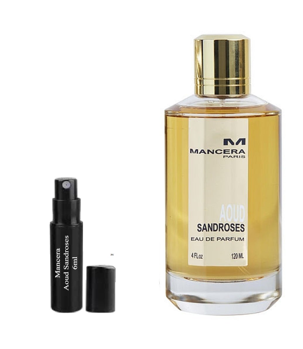 Mancera 沉香山玫瑰 6ml 0.20 fl.盎司parfüm minta，Mancera 沉香木沙玫瑰 6 毫升 0.20 液量盎司盎司Campione di Profumo, Mancera 沉香木玫瑰 6ml 0.20 fl.盎司amostra de 香水，Mancera 沉香木沙玫瑰 6 毫升 0.20 液量盎司盎司 官方香水样品, Mostră de parfum Mancera Aoud Sandroses 6ml 0.20 fl.盎司