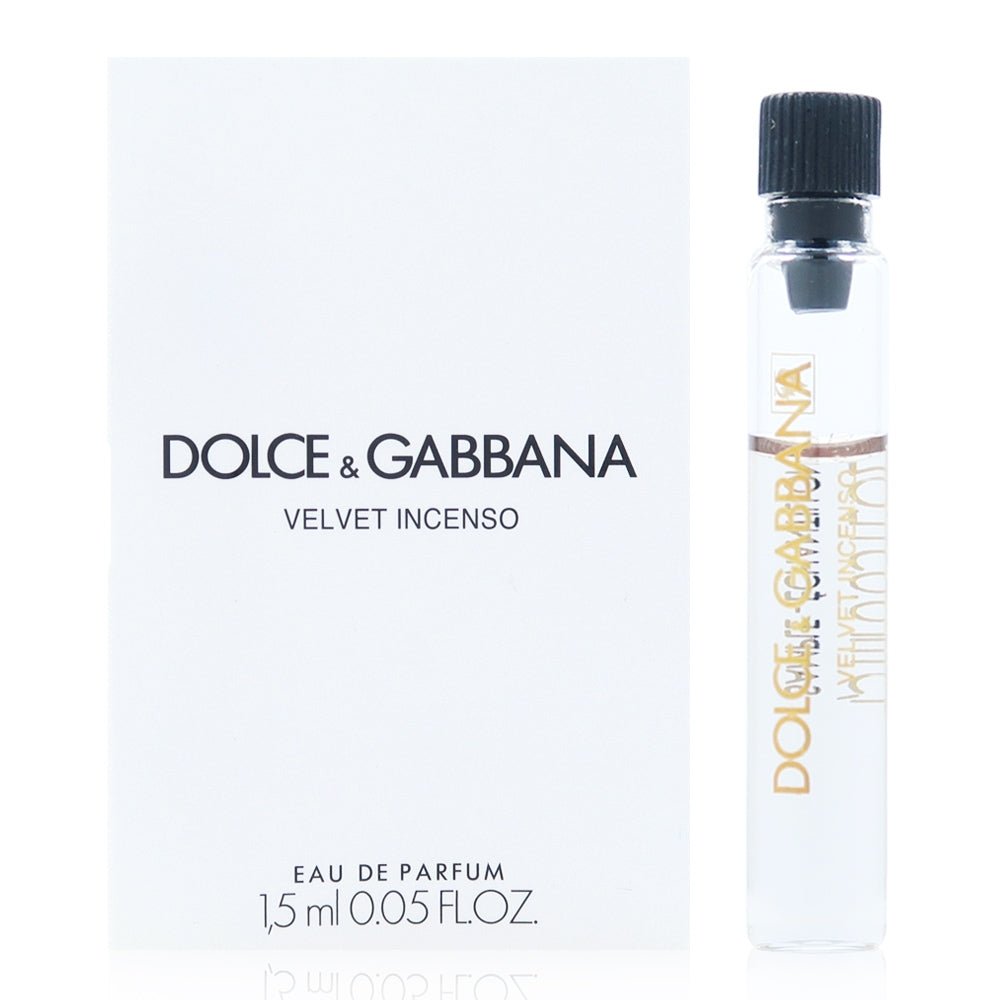 Dolce & Gabbana 天鹅绒 Incenso 1.5 毫升 0.05 液量瓶盎司Dolce & Gabbana 的 Velvet Incenso 官方香水 1.5 毫升 0.05 液量。盎司Virallinen hajuvesinäyte，Dolce & Gabbana 天鹅绒 Incenso 1.5 毫升 0.05 液体盎司盎司oficjalna próbka 香水，Dolce & Gabbana 天鹅绒香氛 1.5 毫升 0.05 液量。盎司官方 Parfymprov，Dolce 